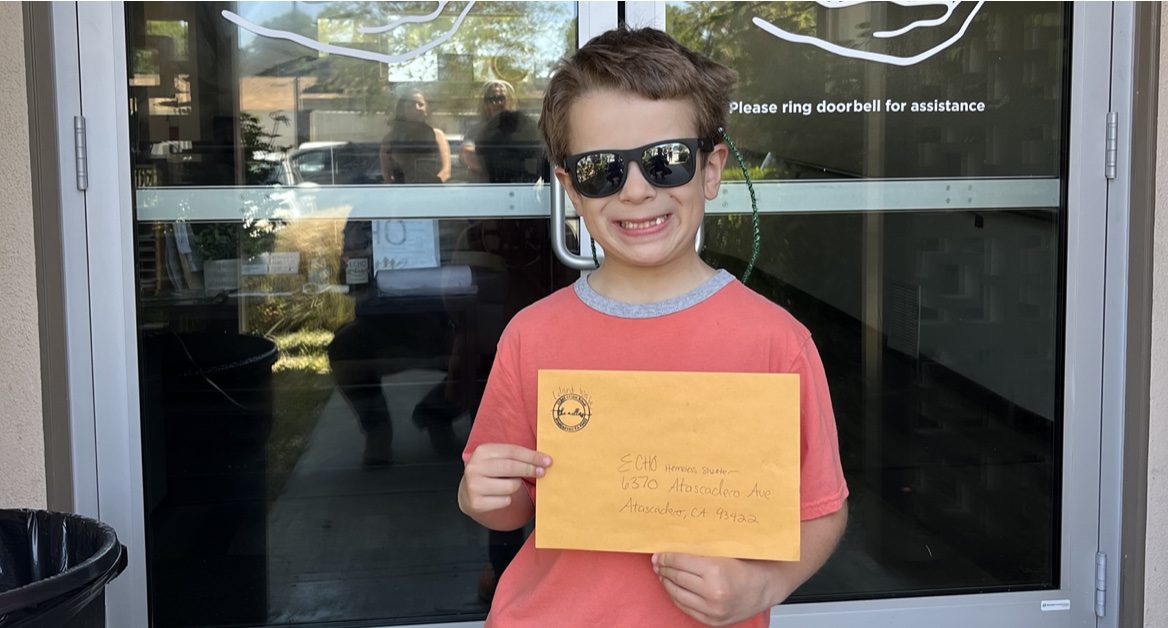 Junior CEO Donates Earnings to ECHO