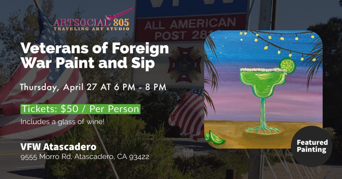 Paint and Sip Event to Support VFW Atascadero