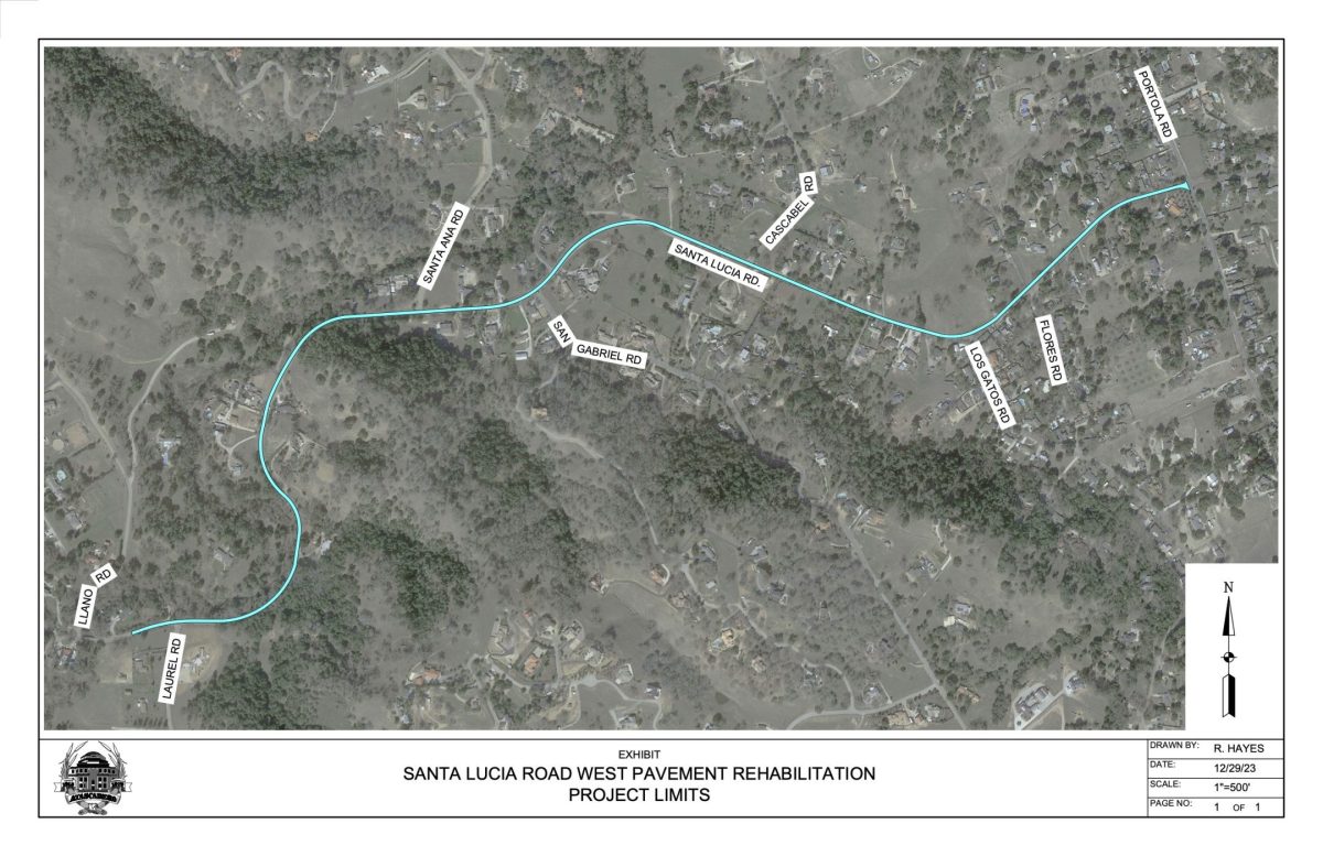 Construction to begin on Santa Lucia Road; Expect delays