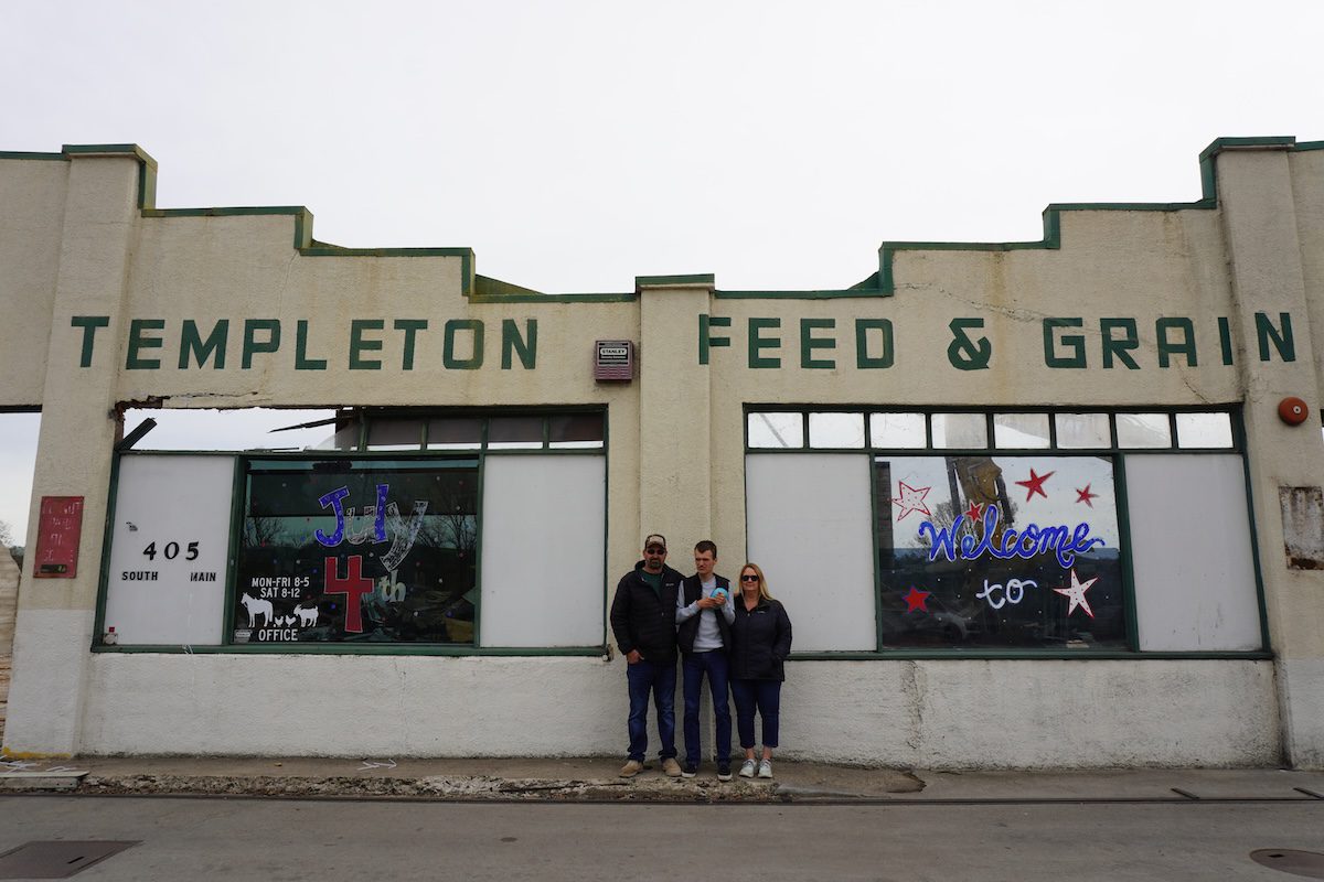 End of an Era on Main Street: Templeton Feed and Grain Cement Building Demolished