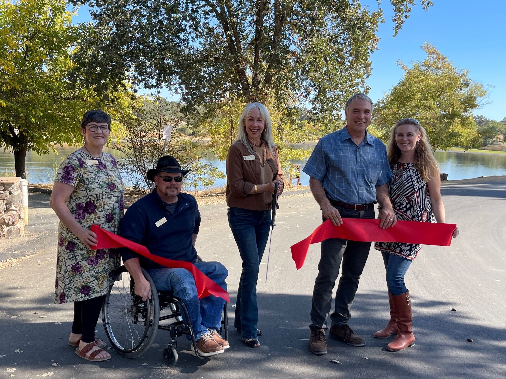 F-14 Ribbon Cutting for Marchant Way at Atascadero Lake