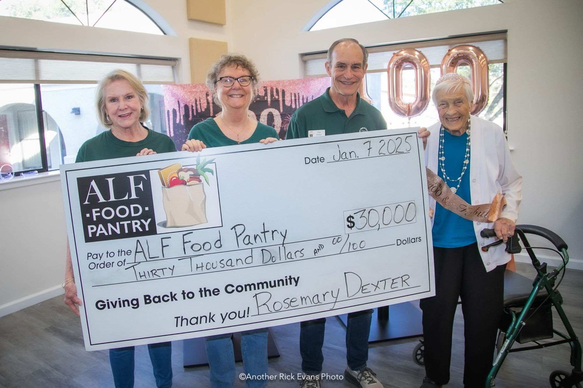 Rosemary Dexter turns 100 and raises money for ALF Food Pantry