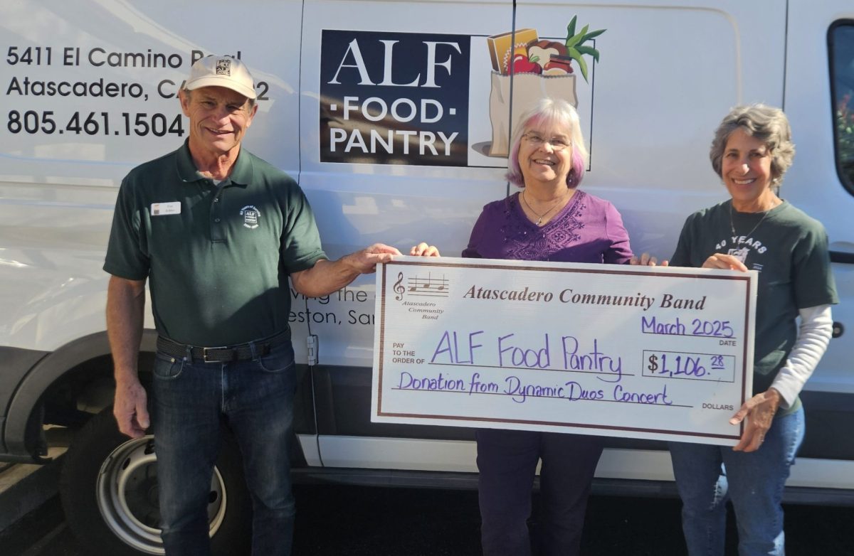 Atascadero Community Band donates over $1,100 to ALF Food Pantry