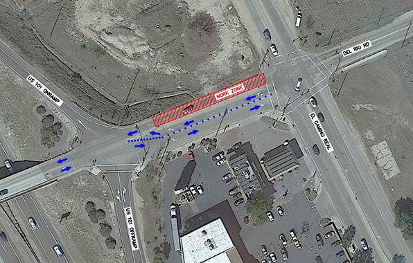 Night Road Work and Road Closures Coming to Del Rio Road&nbsp;