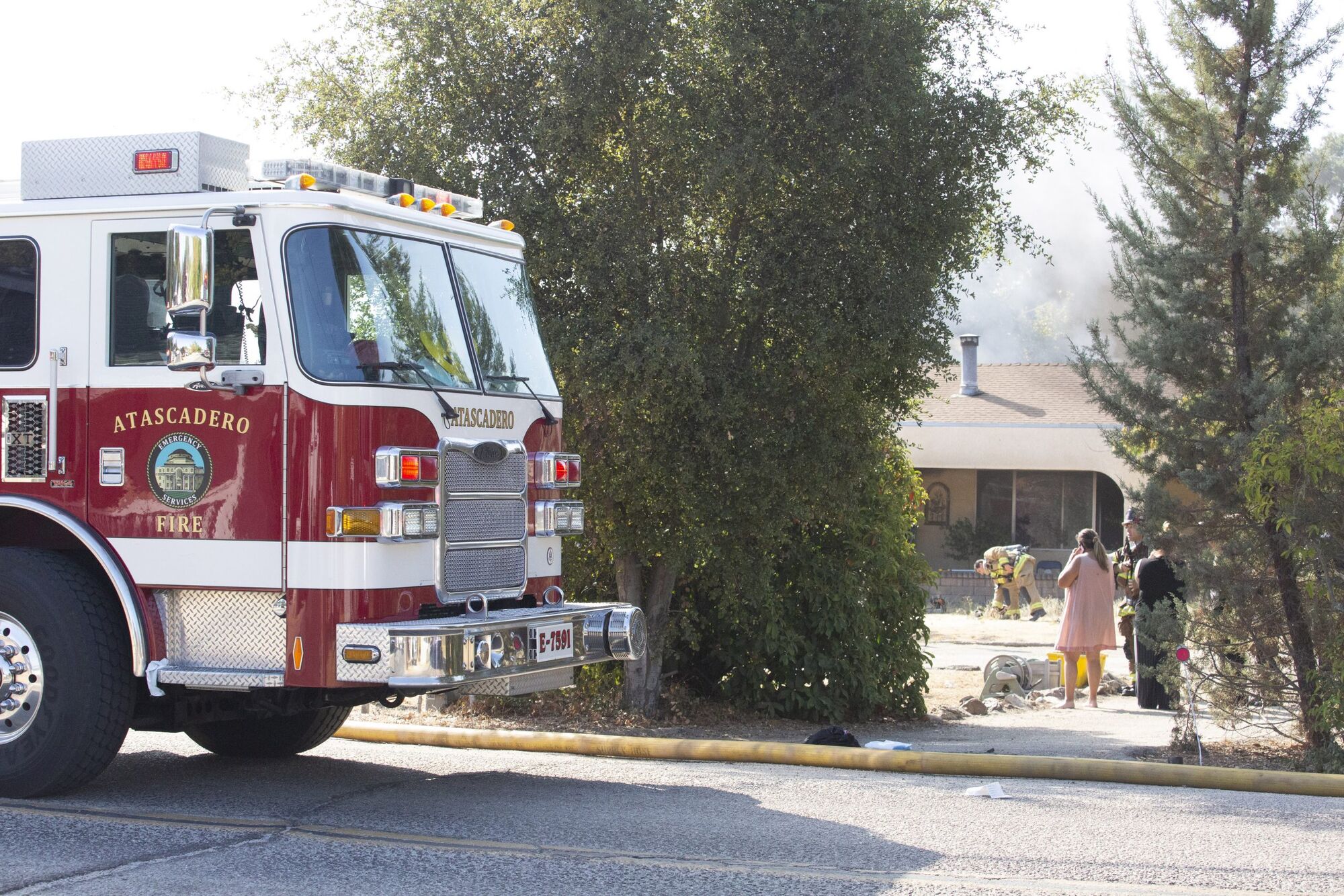 House Fire on Portola Sunday Morning