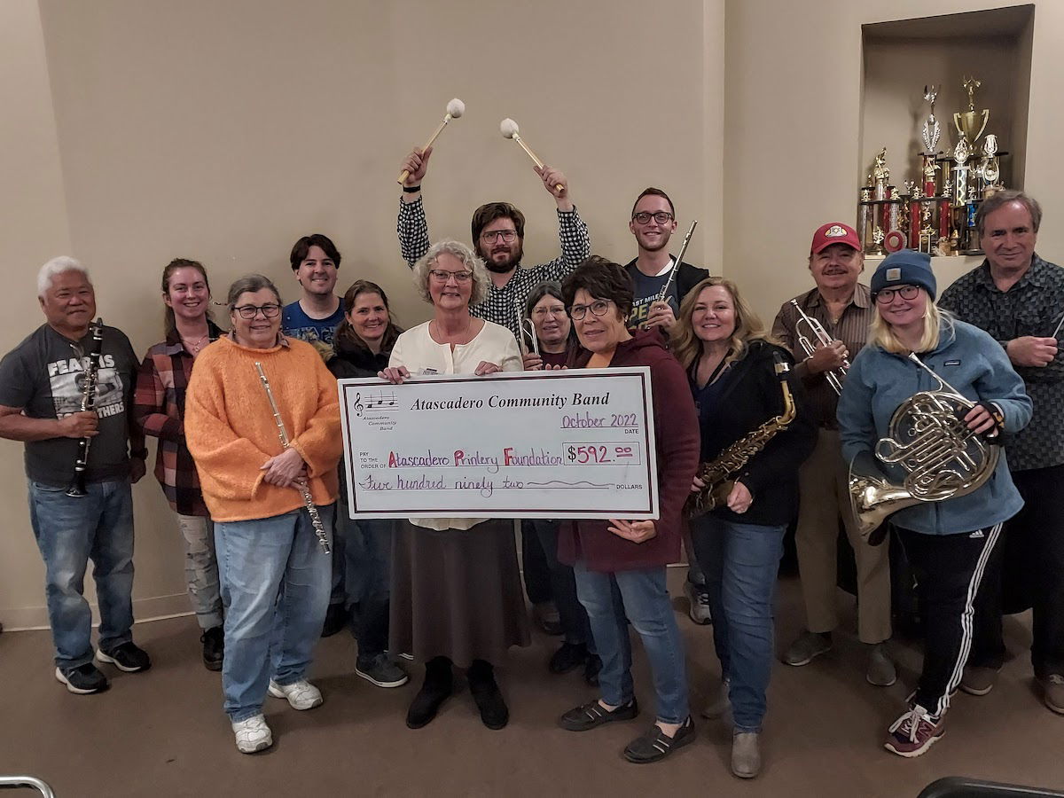 Community Band donates to Atascadero Printery Foundation