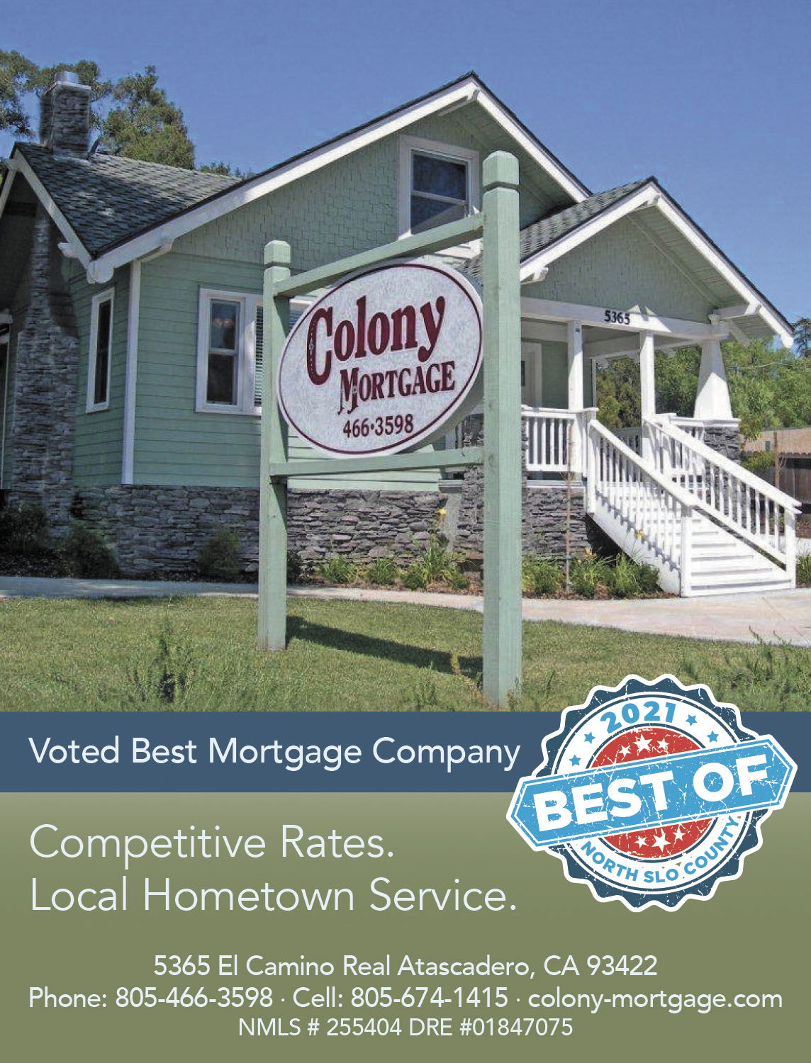 Colony Mortgage Voted Best Mortgage Company