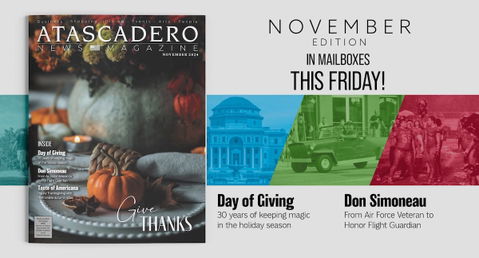 November Issue of Atascadero News Magazine in Your Mailbox this Week