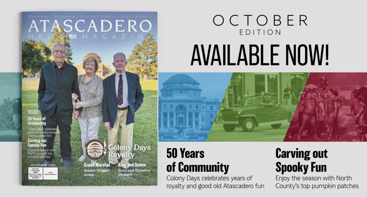October Issue of Atascadero News Magazine in Your Mailbox this Friday