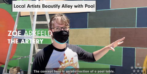 Local Artists Beautify Alley Behind Whiskey & June