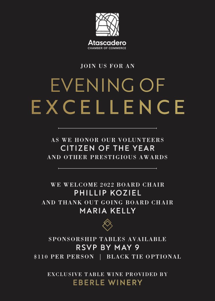 Atascadero Chamber of Commerce Announces Honorary Award Winners
