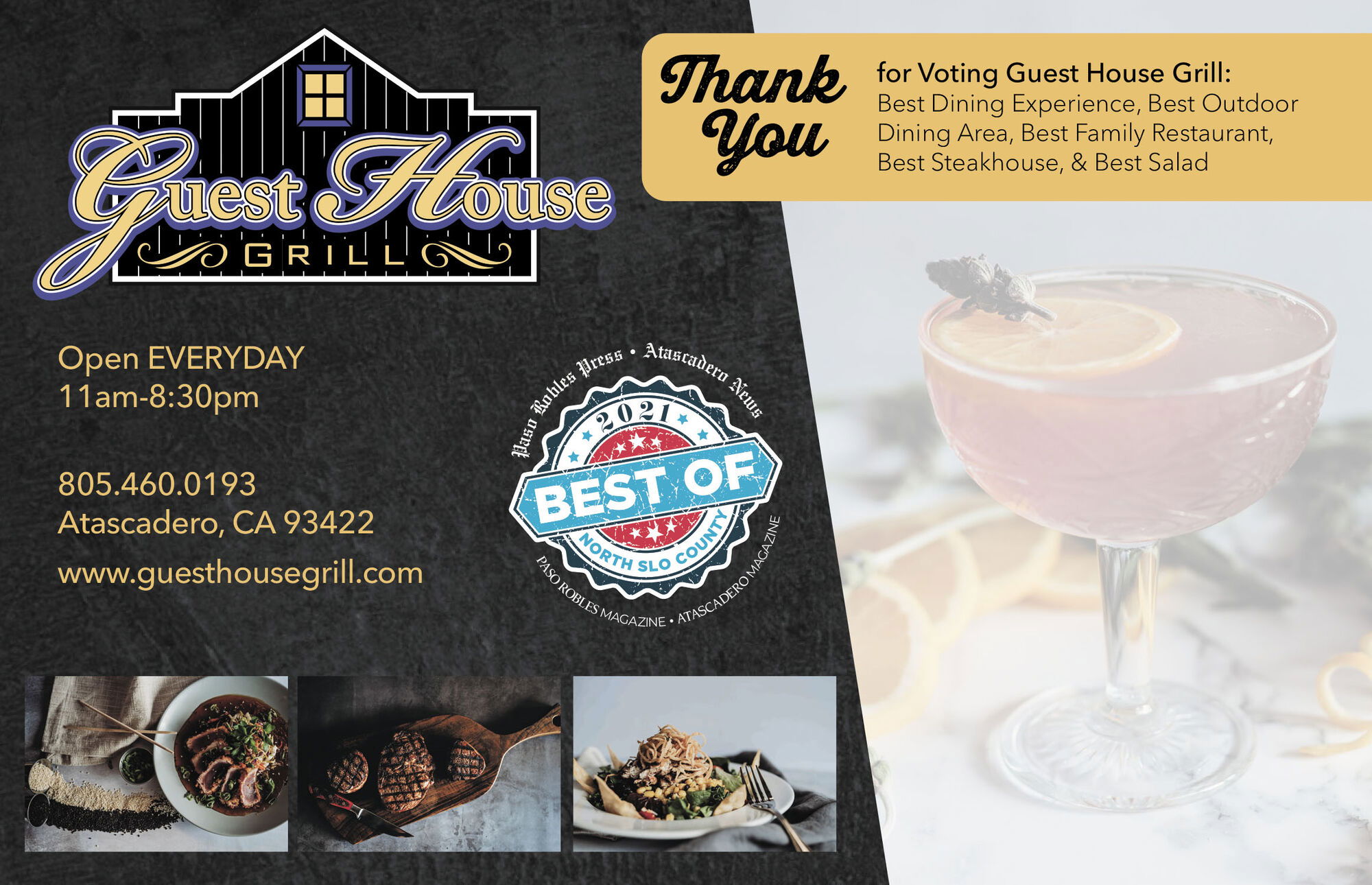 Guest House Grill Voted Best Family Restaurant