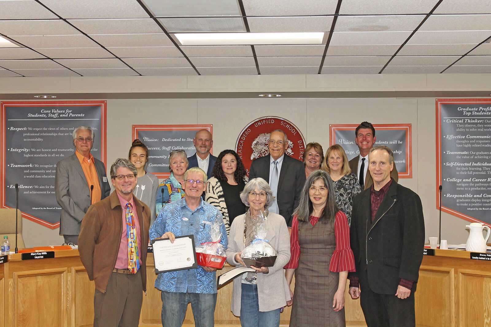 AUSD Board of Trustees Recognize Locals for Outstanding Achievements, Volunteer Spirit