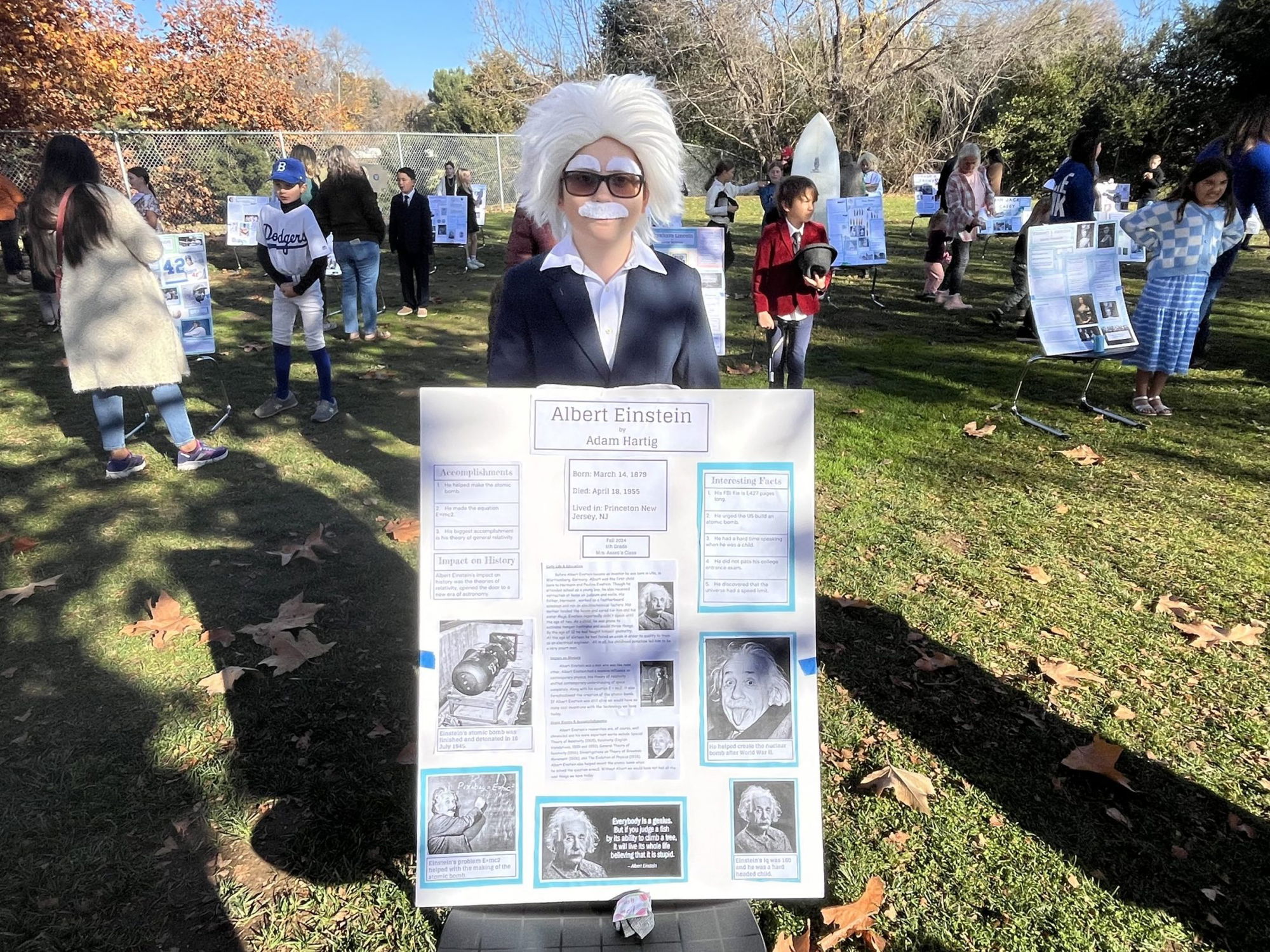 Fifth-grade classes at Monterey Road Elementary bring historical figures to life with wax museum