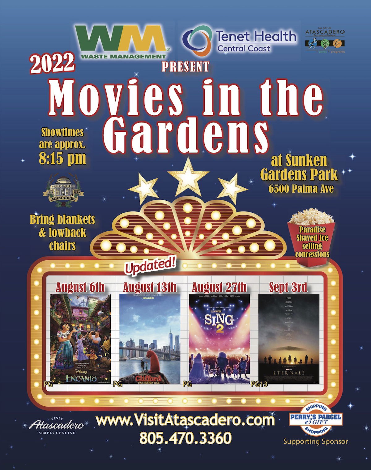 Movies in the Garden Starts August 6