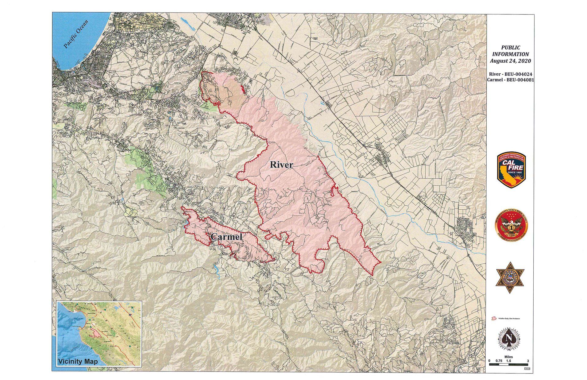 Cal Fire: Firefighters Make 'Great Progress' on River, Carmel Fires
