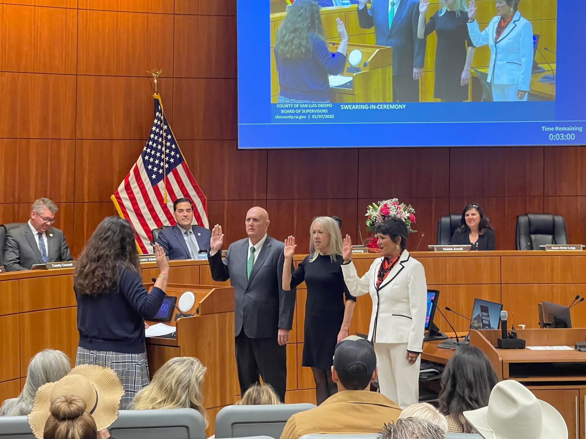 Moreno sworn in as District 5 SLO County Supervisor