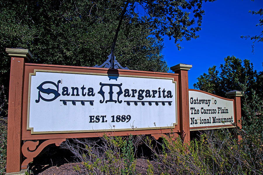 Santa Margarita Welcome Sign