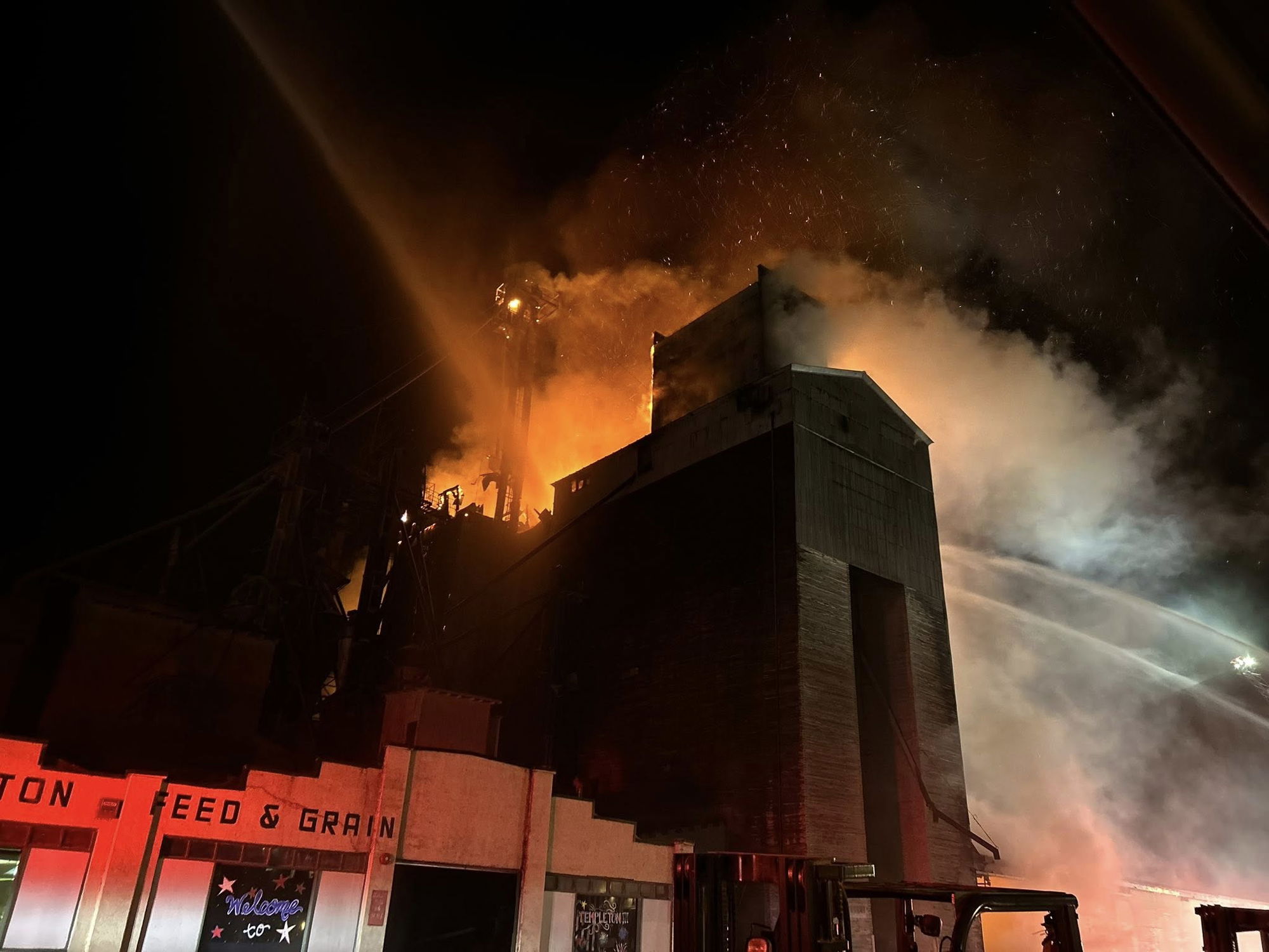 Templeton Feed and Grain Falls, but its spirit stands tall