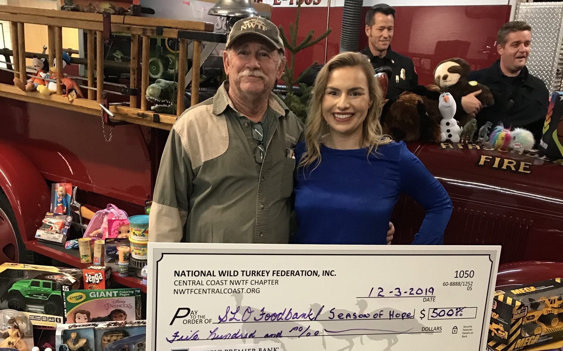 Atascadero Chapter of National Wild Turkey Federation Makes Donation to Food Bank