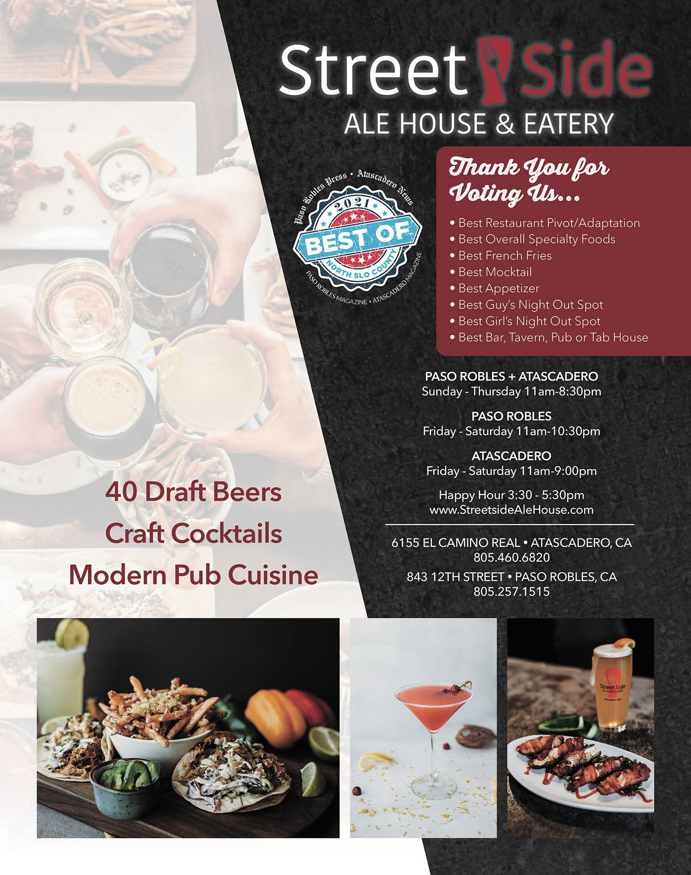 Street Side Ale House Voted Best Overall Specialty Foods