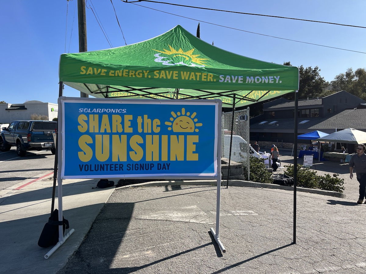 Solarponics Host First Share the Sunshine Volunteer Sign-up Day