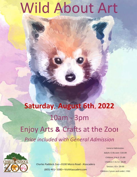 Charles Paddock Zoo presents “Wild About Art”