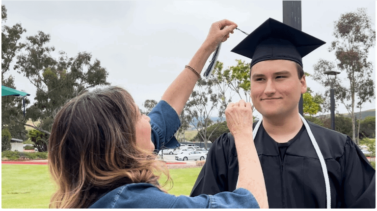 Tate Pflum first ACE Academy student to graduate Jumpstart to College program