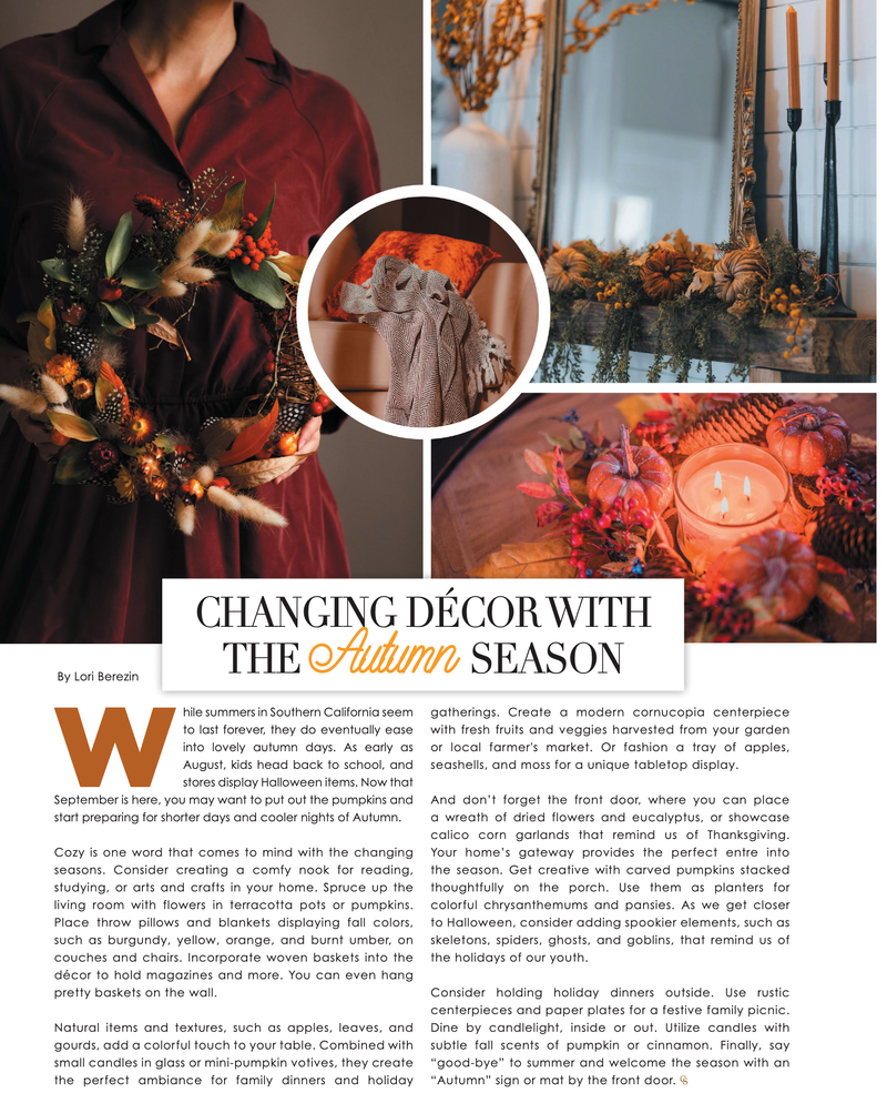 Changing Décor With The Autumn Season