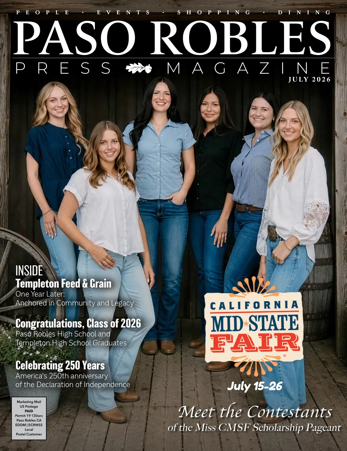 Paso Robles Magazine — Jul 2026 cover