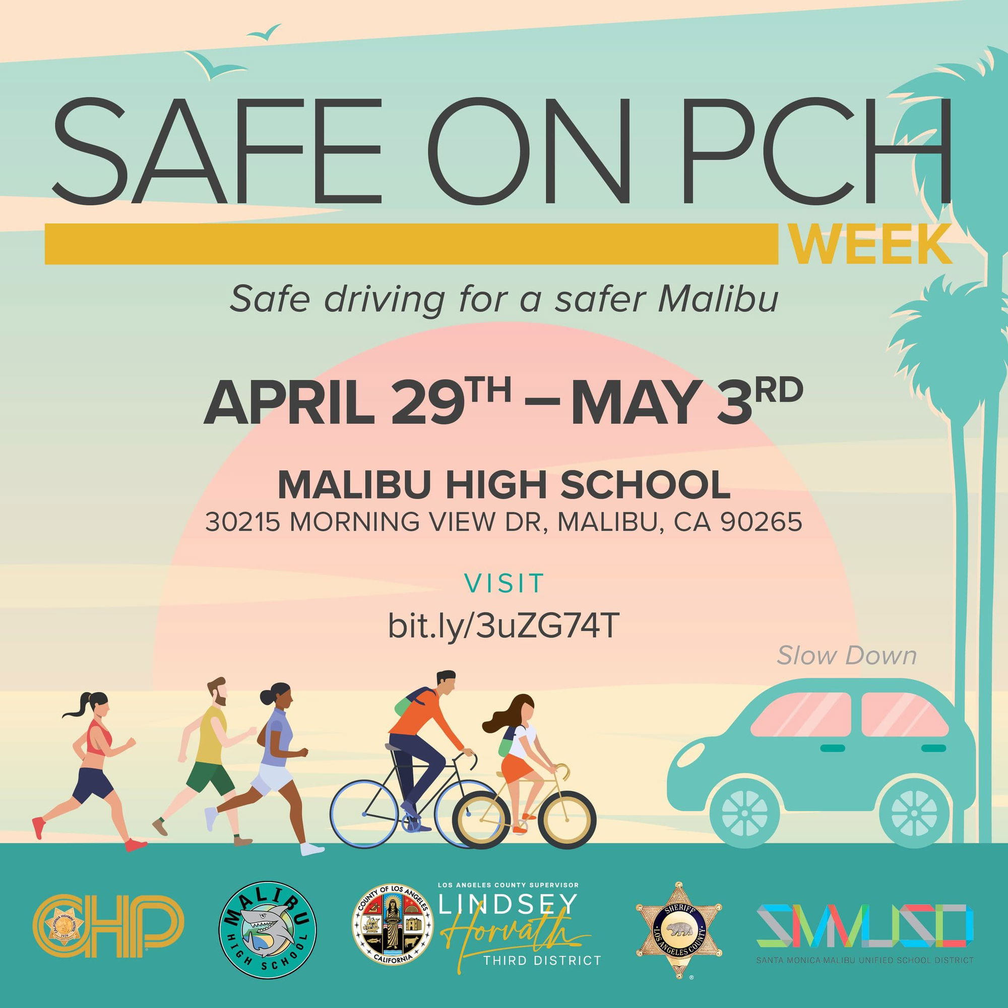County, city, and Malibu High School to host 'Stay Safe on PCH Week'