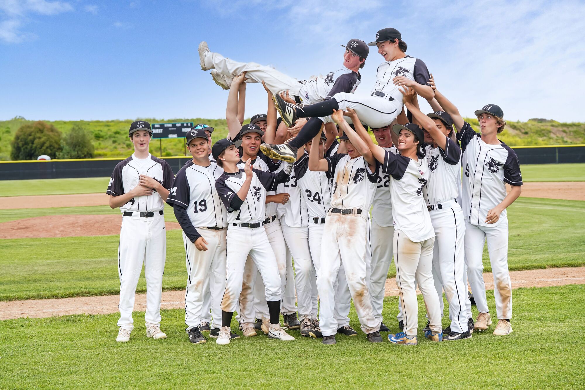 Sharks baseball reasons Senior Day victory
