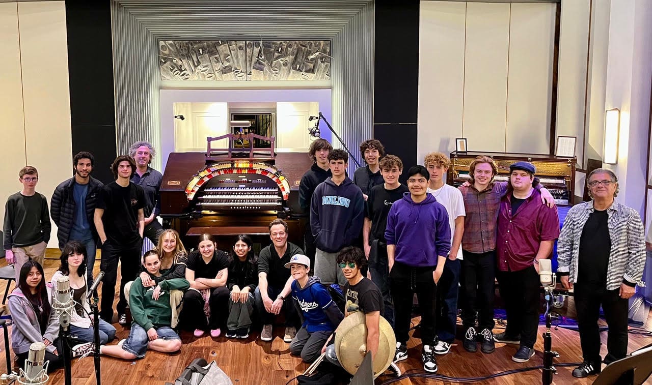 Malibu High School musicians record at professional studio