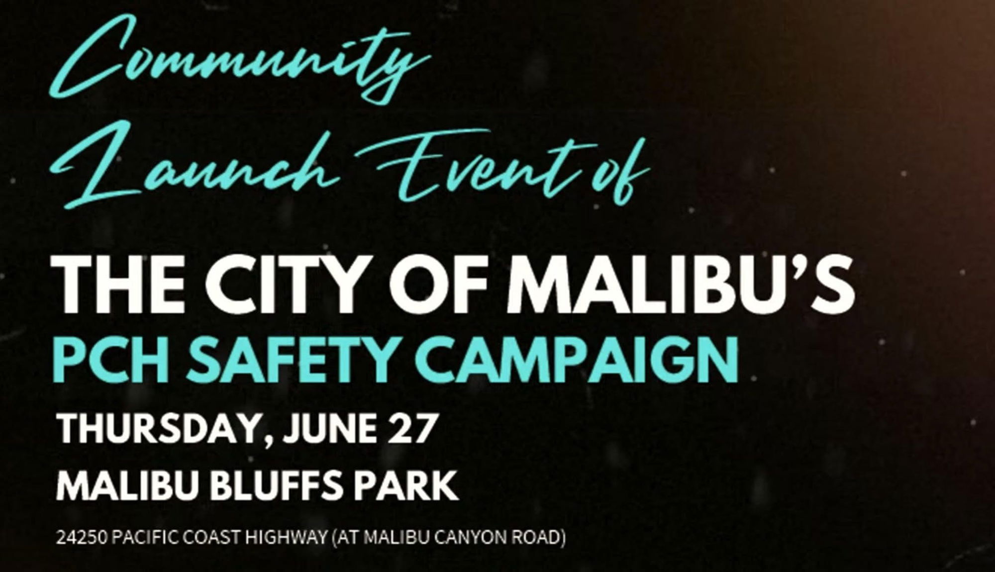 City announces upcoming PCH safety campaign with Pepperdine students and law enforcement