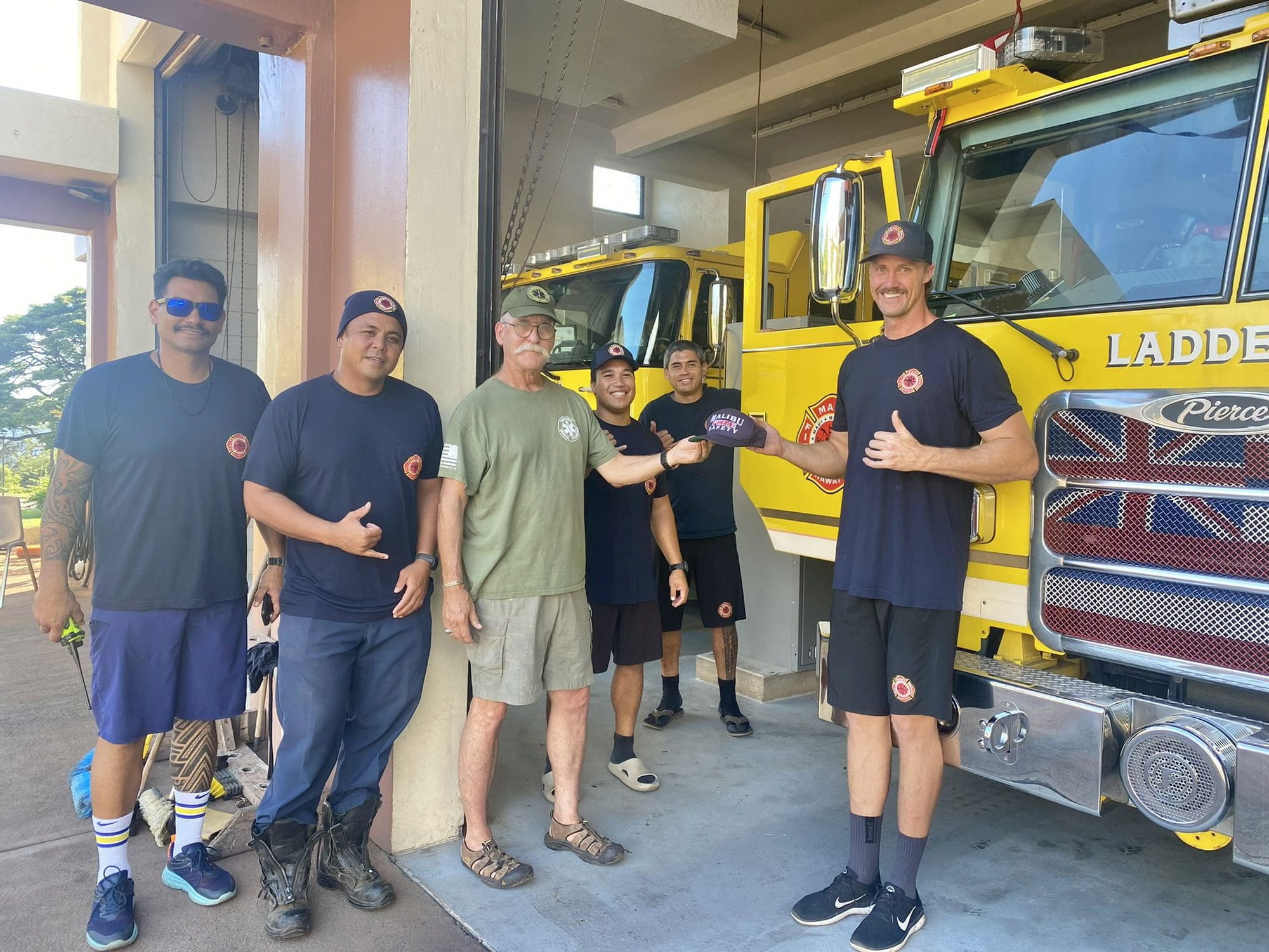Malibu CERT Team visits Lahaina Station of the Maui Fire Department