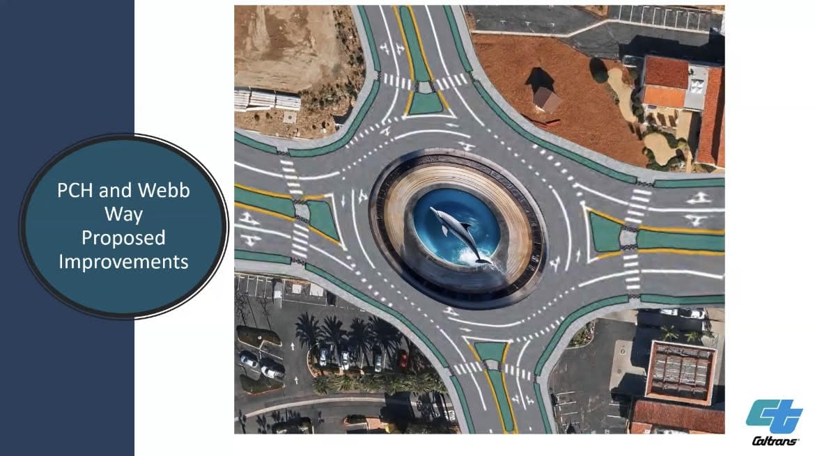 Prioritizing bike lanes, wider sidewalks, and roundabouts suggested by Caltrans