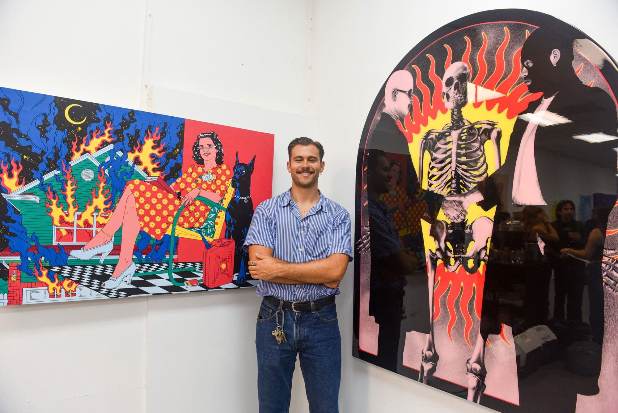 Malibu native Hunter Blaze Pearson’s first curated exhibit excites attendees at Tracy Park Gallery reception