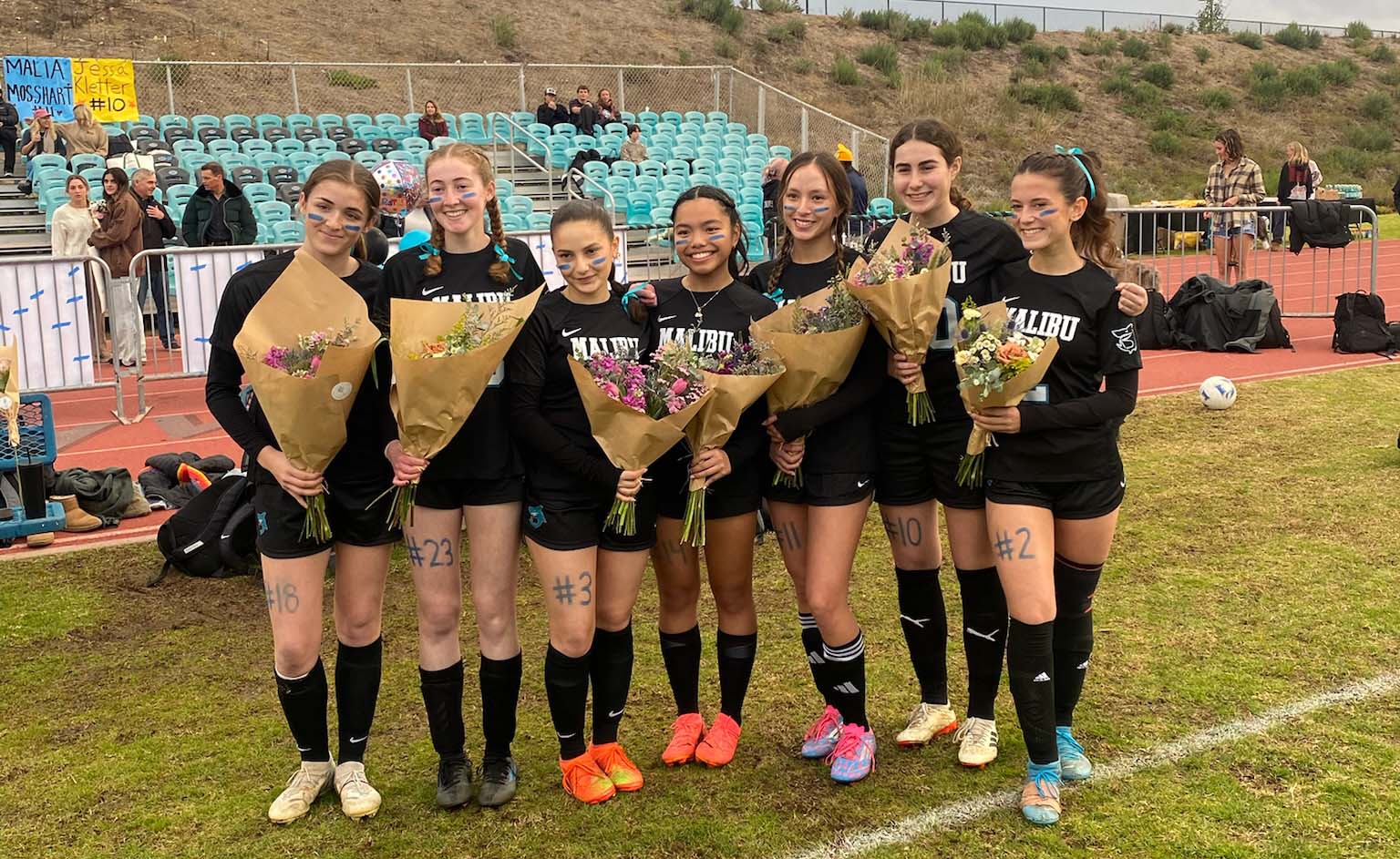 Sharks girls soccer nets Senior Night win