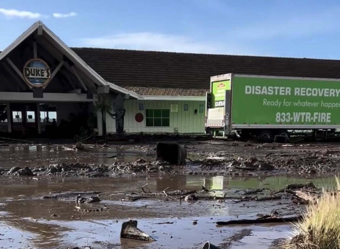 Duke’s restaurant suffers major damage in mudslide