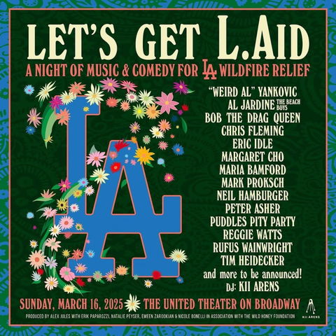 Big names in showbiz, music, and alternative comedy to unite at wildfire relief benefit
