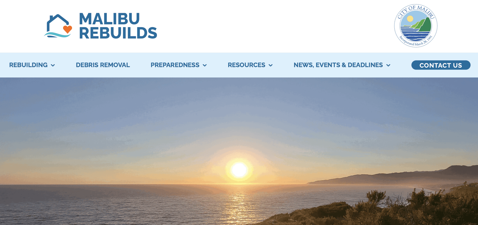 Rocky rollout for new Malibu Rebuilds website