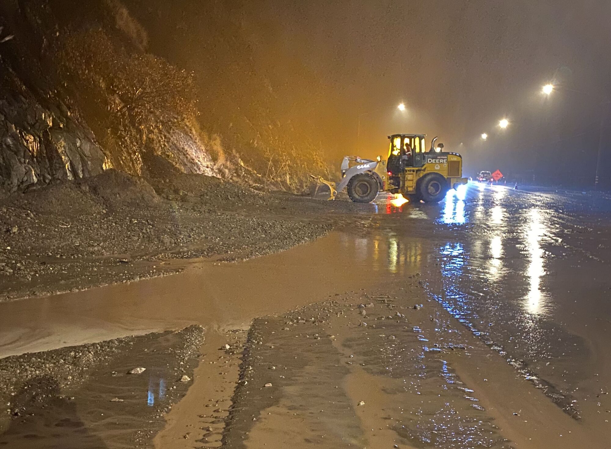 Pacific Coast Highway remains closed after rain triggers debris flow in burn area