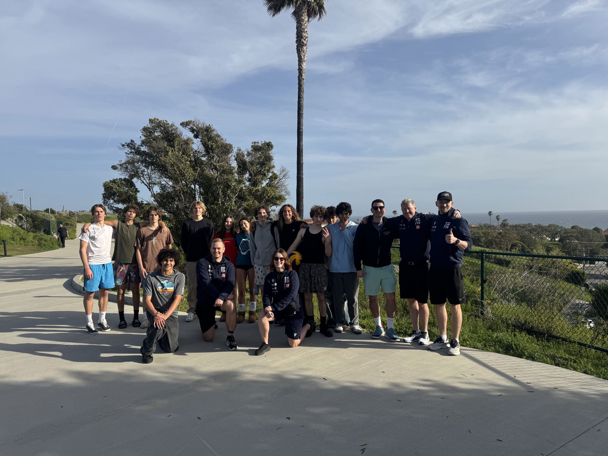 Sharks boys volleyball hosts Finnish coaches, dines on acai, and wins