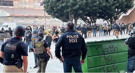 Tensions flare in Los Angeles as Federal Law Enforcement presence ...