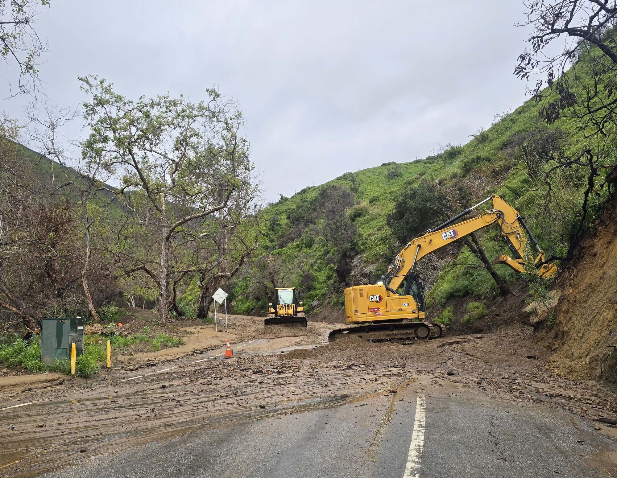 Storm forces continued closure of Topanga Canyon Boulevard