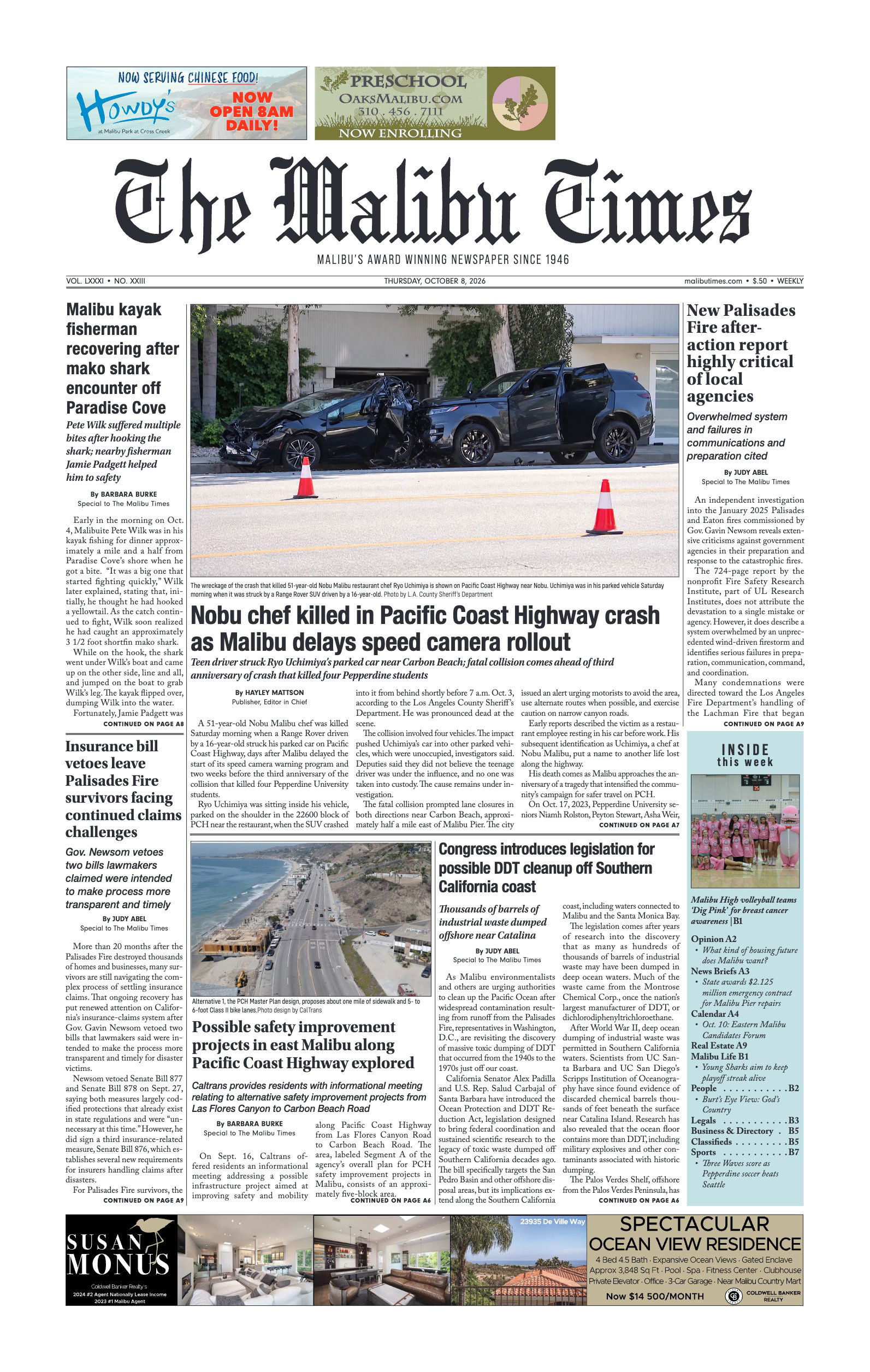 The Malibu Times, Oct 2026 cover