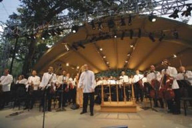 Working behind the scenes at music festival