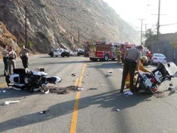 Deputies injured in PCH motorcycle crash