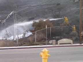 Malibu disconnected during fire