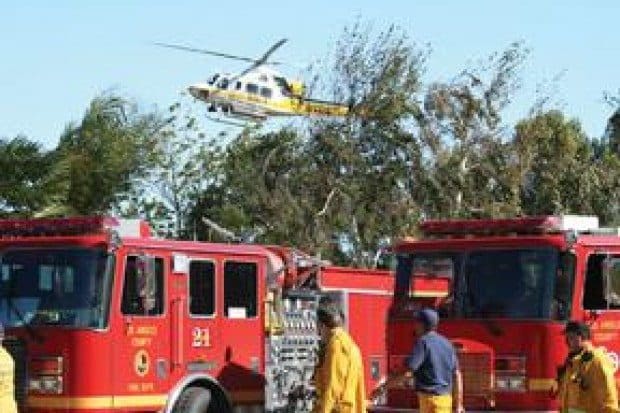 Malibu turned into 'firefighters city'